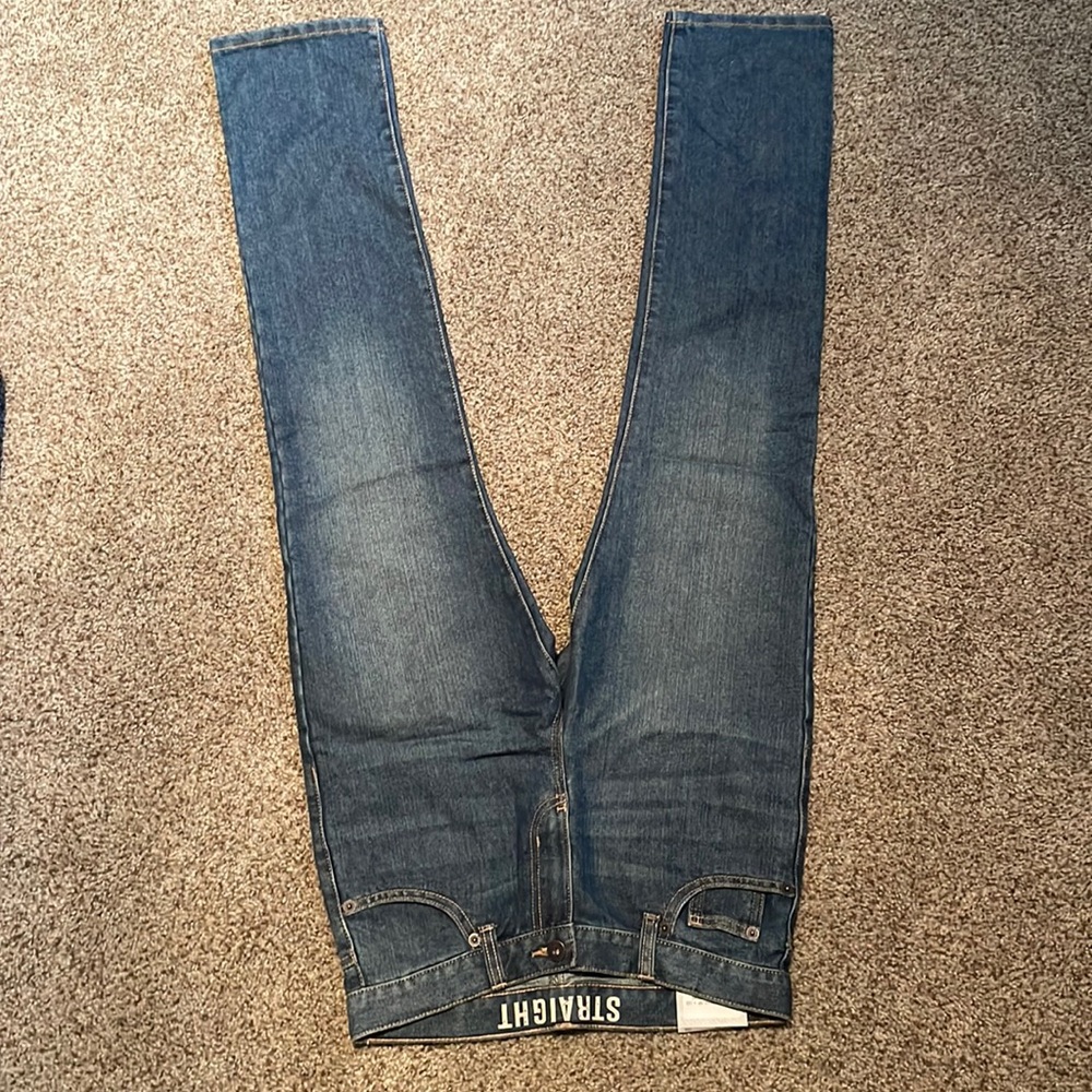 Crazy 8 Boys Blue Jeans size 14 straight with adjustable elastic waist